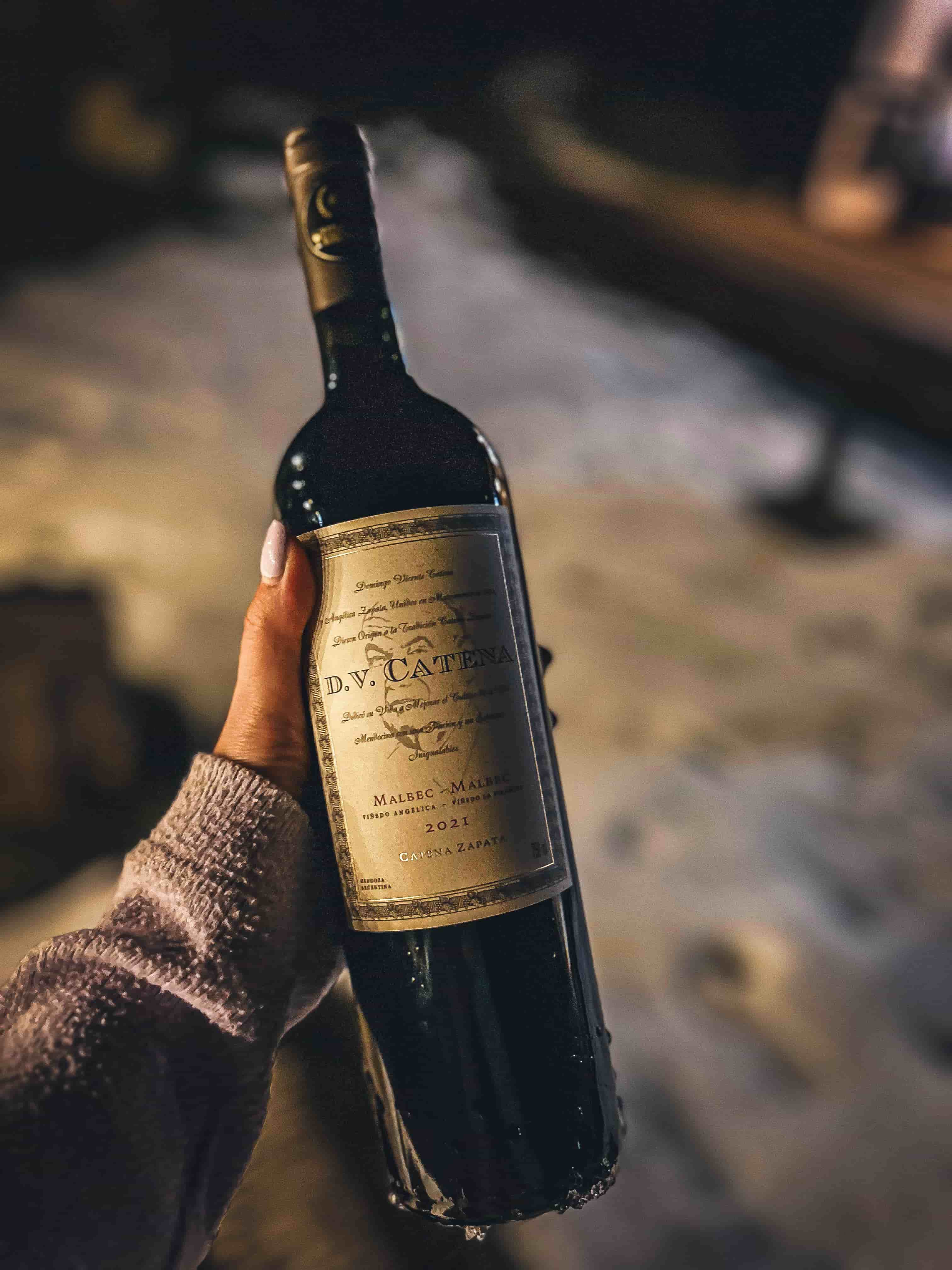Botella de vino Malbec